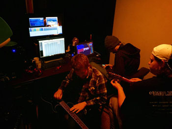 In the studio