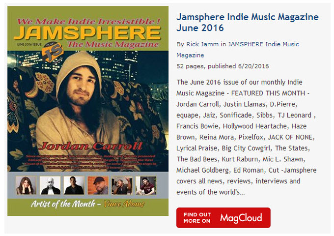 Jamsphere Indie Music Magazine June 2016