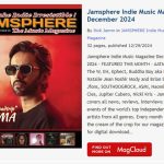 Jamsphere Indie Music Magazine December 2024